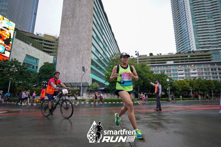 Race photo from Smartfren Run 2024