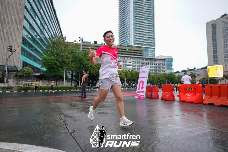 Race photo from Smartfren Run 2024