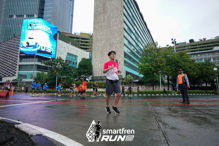 Race photo from Smartfren Run 2024