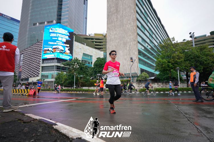Race photo from Smartfren Run 2024