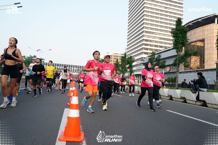 Race photo from Smartfren Run 2025 