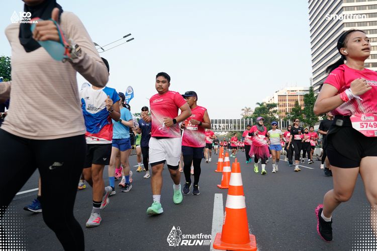 Race photo from Smartfren Run 2025 