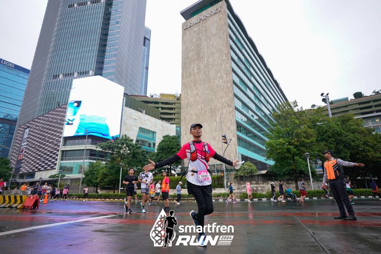Race photo from Smartfren Run 2024