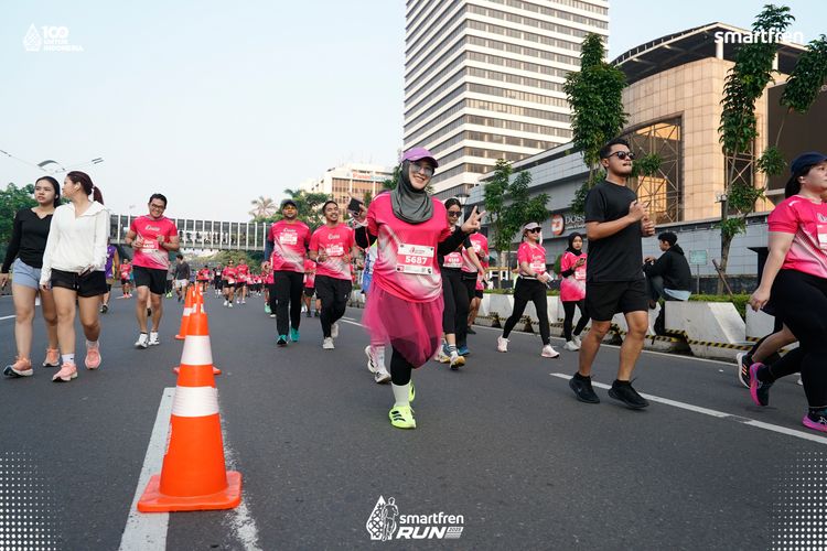 Race photo from Smartfren Run 2025 