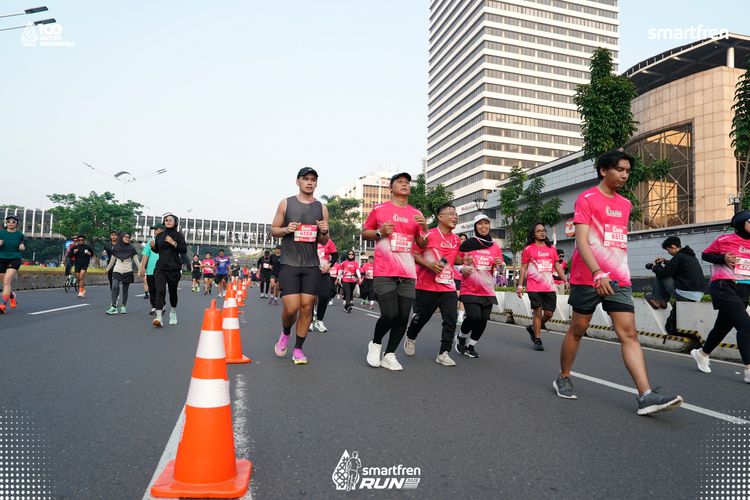 Race photo from Smartfren Run 2025 