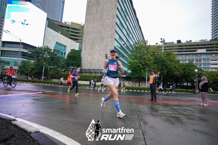 Race photo from Smartfren Run 2024