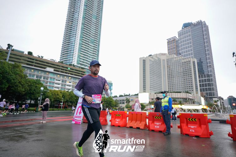 Race photo from Smartfren Run 2024