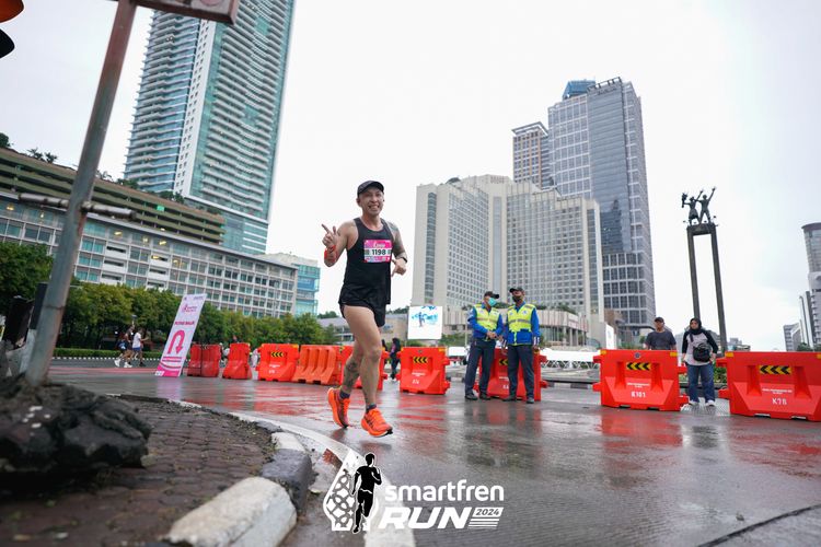 Race photo from Smartfren Run 2024