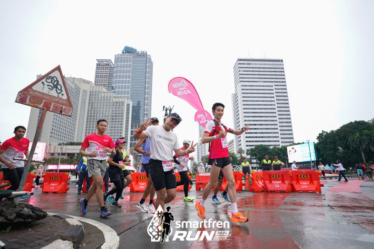Race photo from Smartfren Run 2024