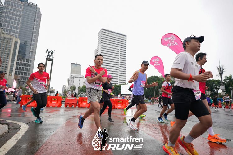 Race photo from Smartfren Run 2024
