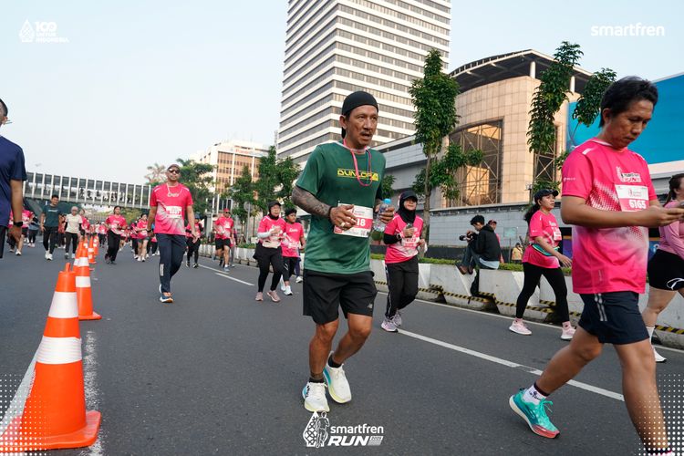 Race photo from Smartfren Run 2025 