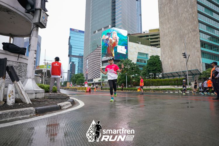 Race photo from Smartfren Run 2024