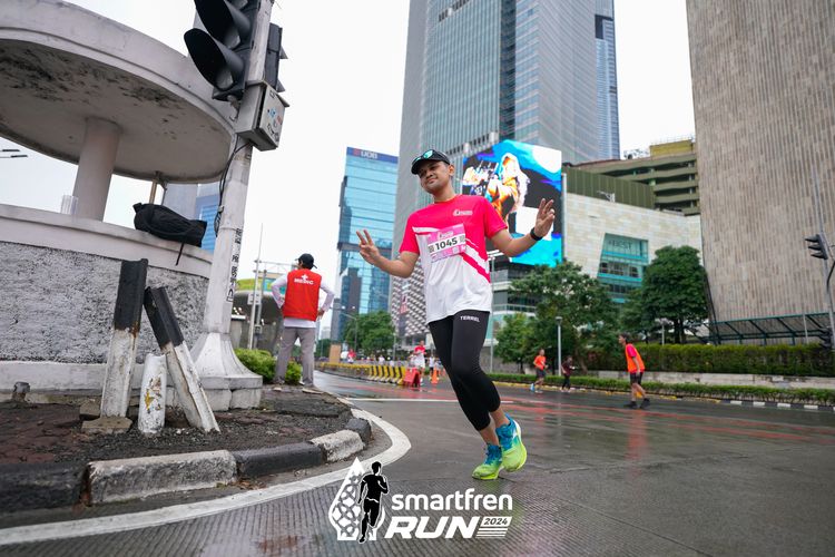 Race photo from Smartfren Run 2024