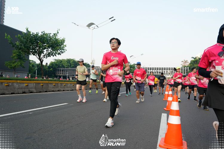 Race photo from Smartfren Run 2025 