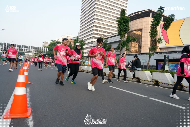 Race photo from Smartfren Run 2025 