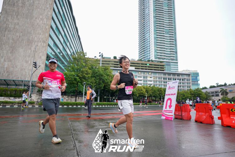 Race photo from Smartfren Run 2024