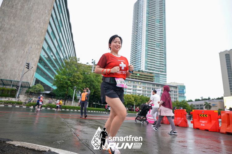 Race photo from Smartfren Run 2024