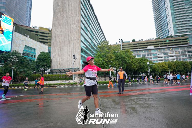 Race photo from Smartfren Run 2024