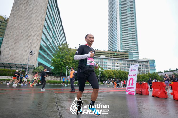 Race photo from Smartfren Run 2024