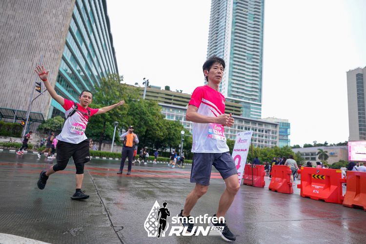 Race photo from Smartfren Run 2024