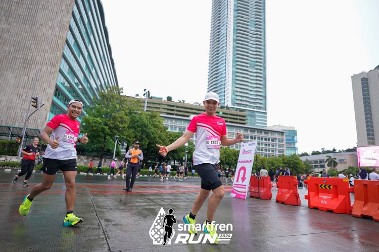 Race photo from Smartfren Run 2024