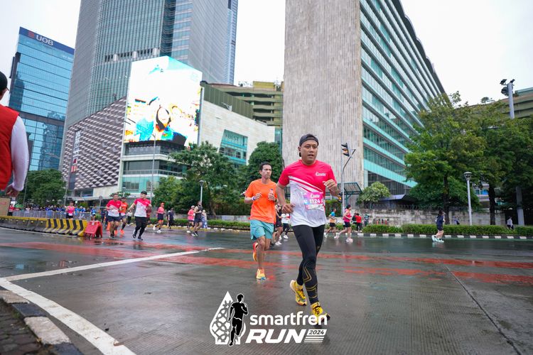 Race photo from Smartfren Run 2024