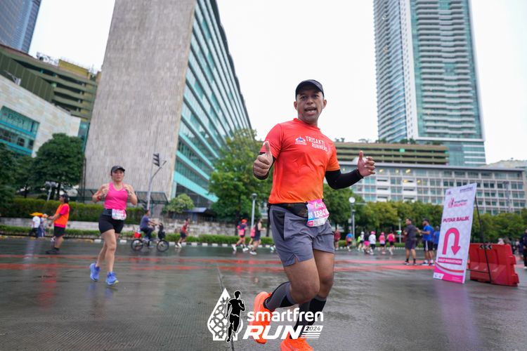 Race photo from Smartfren Run 2024
