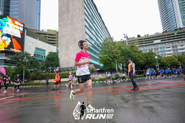 Race photo from Smartfren Run 2024