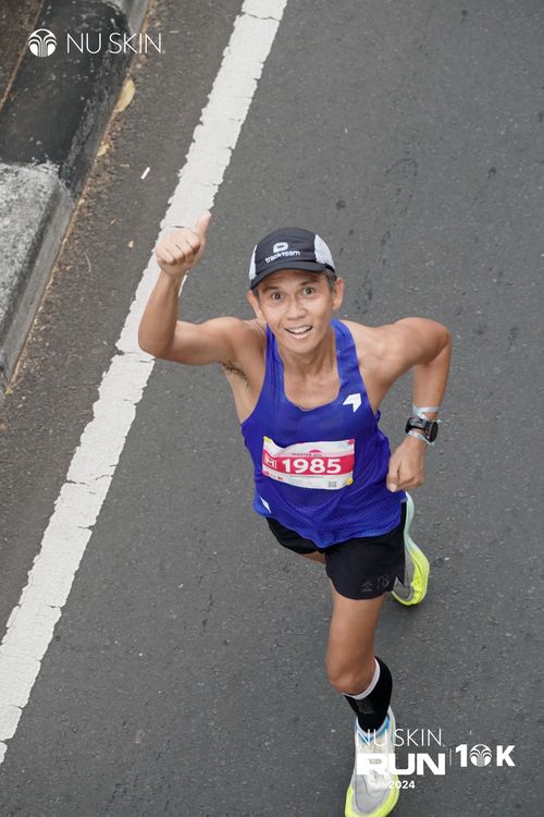 Race photo from Nu Skin Run 10K