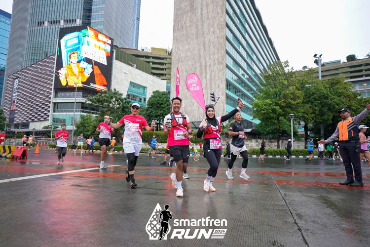 Race photo from Smartfren Run 2024