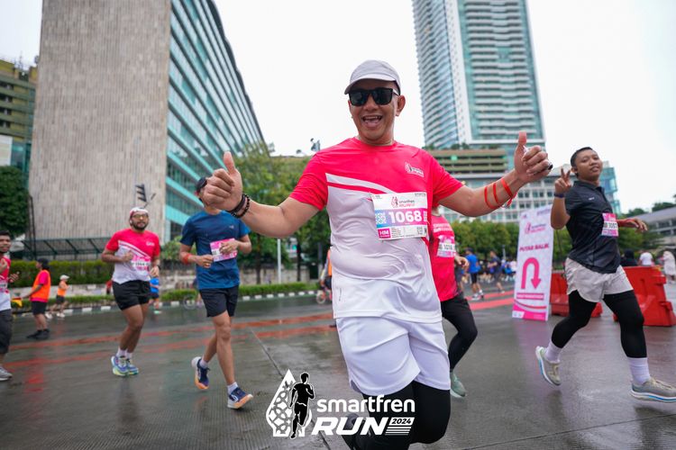 Race photo from Smartfren Run 2024