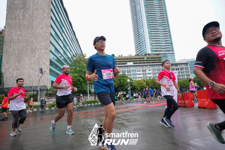Race photo from Smartfren Run 2024