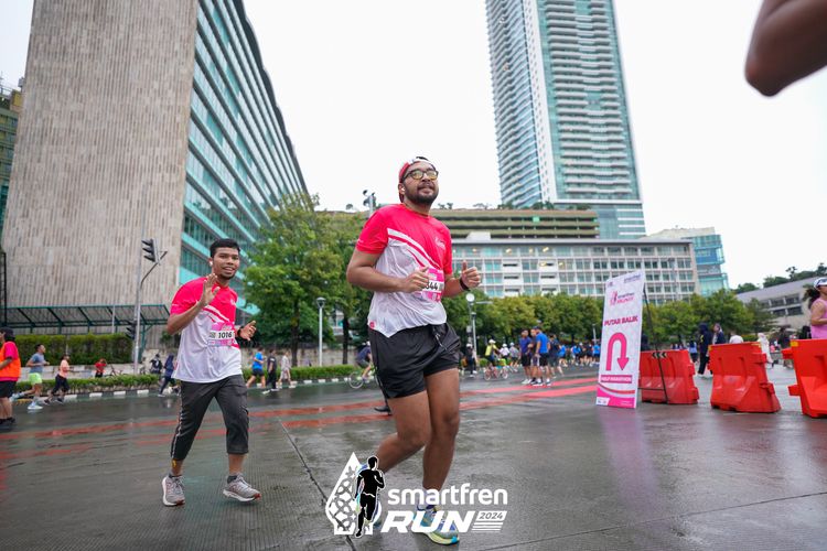 Race photo from Smartfren Run 2024