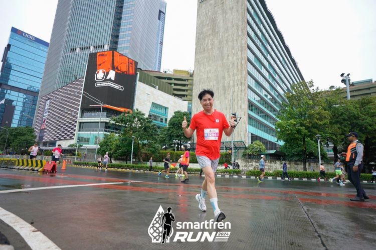 Race photo from Smartfren Run 2024