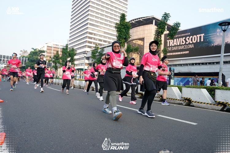 Race photo from Smartfren Run 2025 