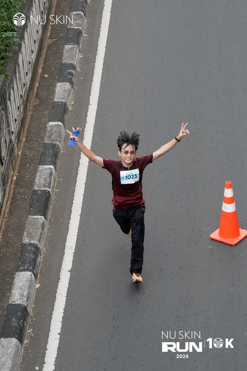Race photo from Nu Skin Run 10K
