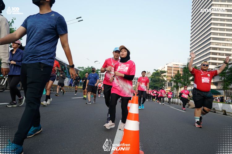 Race photo from Smartfren Run 2025 