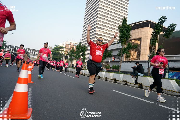 Race photo from Smartfren Run 2025 