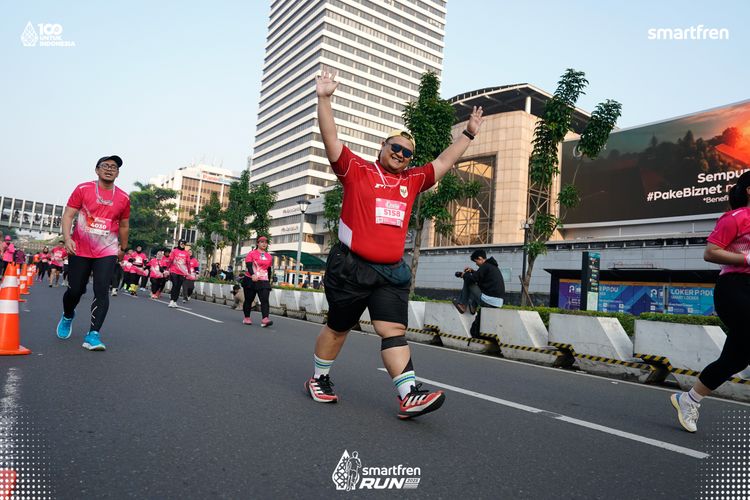 Race photo from Smartfren Run 2025 