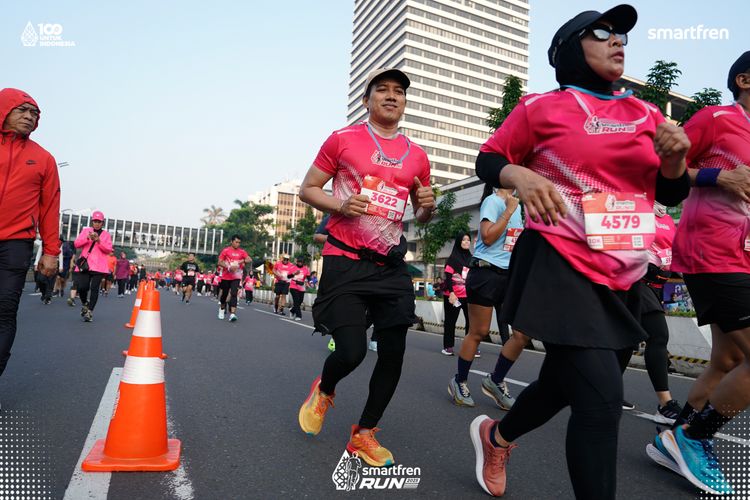 Race photo from Smartfren Run 2025 