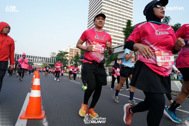 Race photo from Smartfren Run 2025 