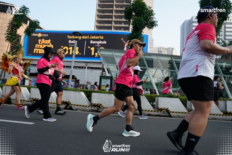 Race photo from Smartfren Run 2025 