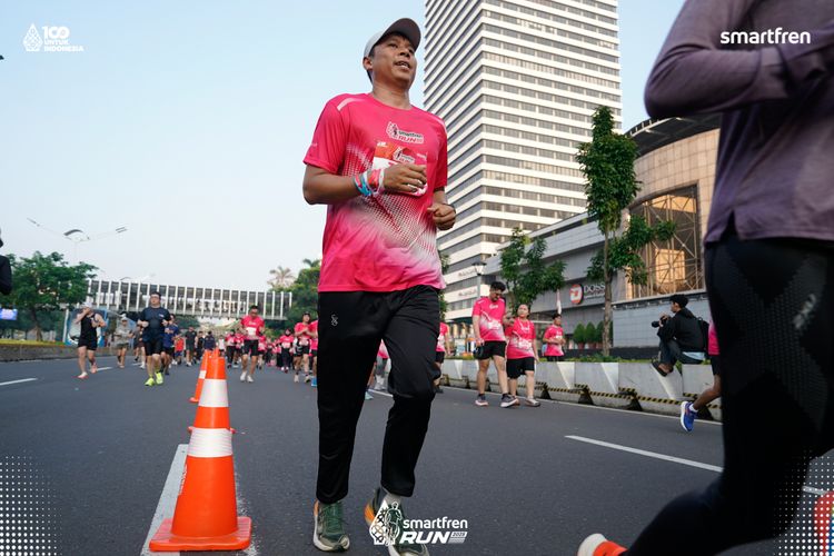 Race photo from Smartfren Run 2025 