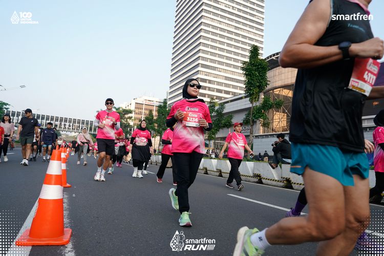 Race photo from Smartfren Run 2025 