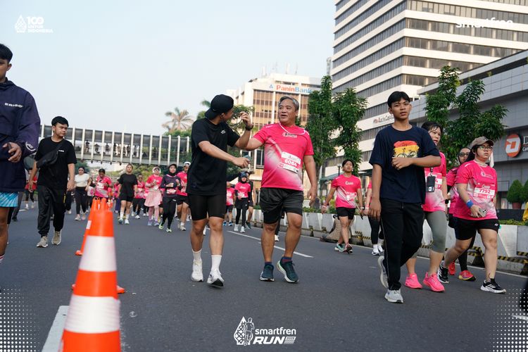 Race photo from Smartfren Run 2025 