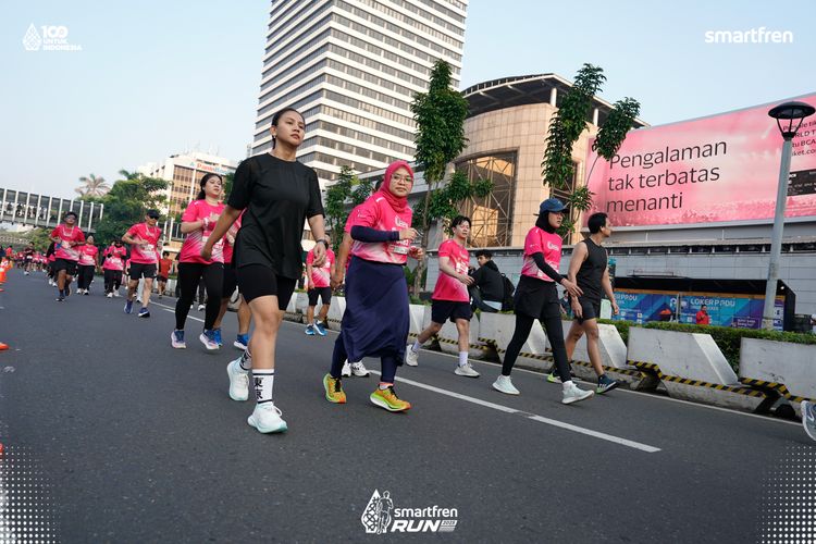 Race photo from Smartfren Run 2025 
