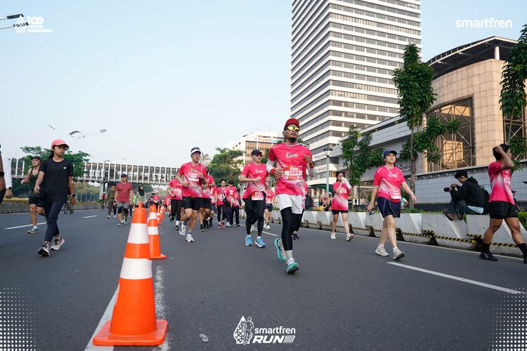 Race photo from Smartfren Run 2025 
