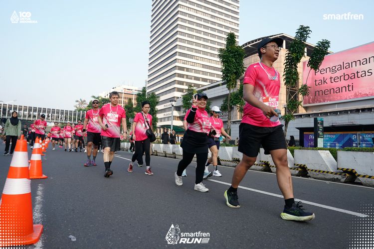 Race photo from Smartfren Run 2025 