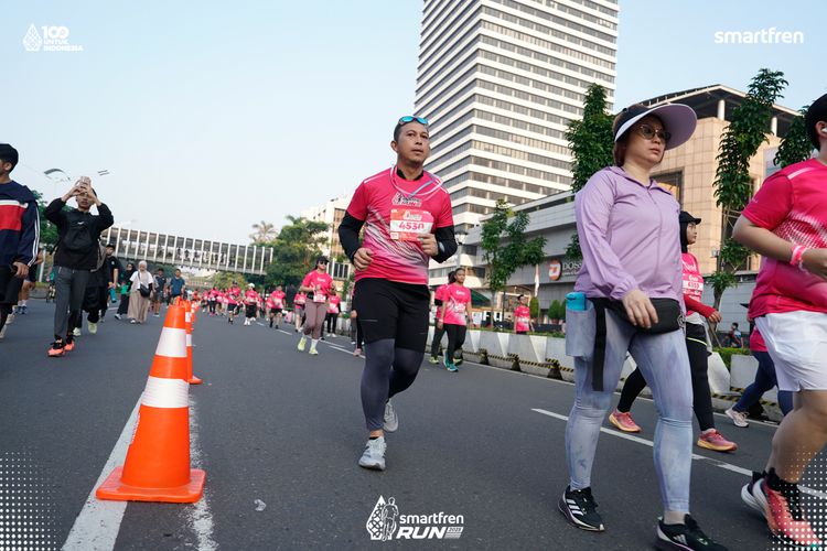Race photo from Smartfren Run 2025 