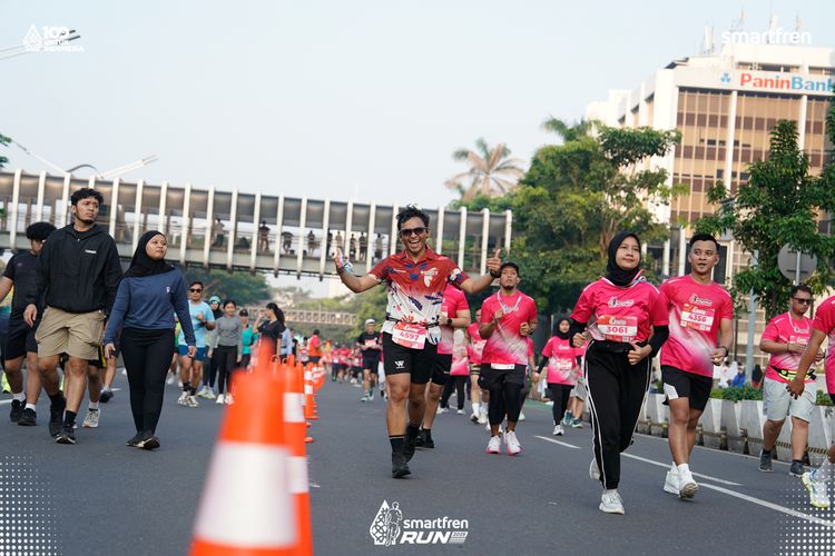 Race photo from Smartfren Run 2025 